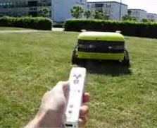 Lynex Styres med Nintendo's Wii controller. Billedet er taget af Kjeld Jensen fra Syddansk Universitet.