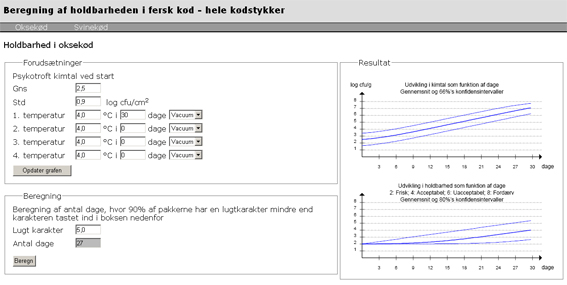 Database - oksek�ds holdbarhed