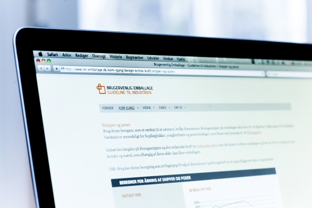 Brugervenlig emballage website
