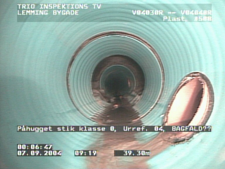 TV-inspektion af afløbsledninger - Teknologisk Institut
