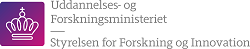 Logo: Styrelsen for Forskning og Innovation