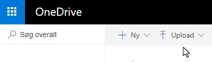 Hvorfor kan jeg ikke uploade materiale til OneDrive?