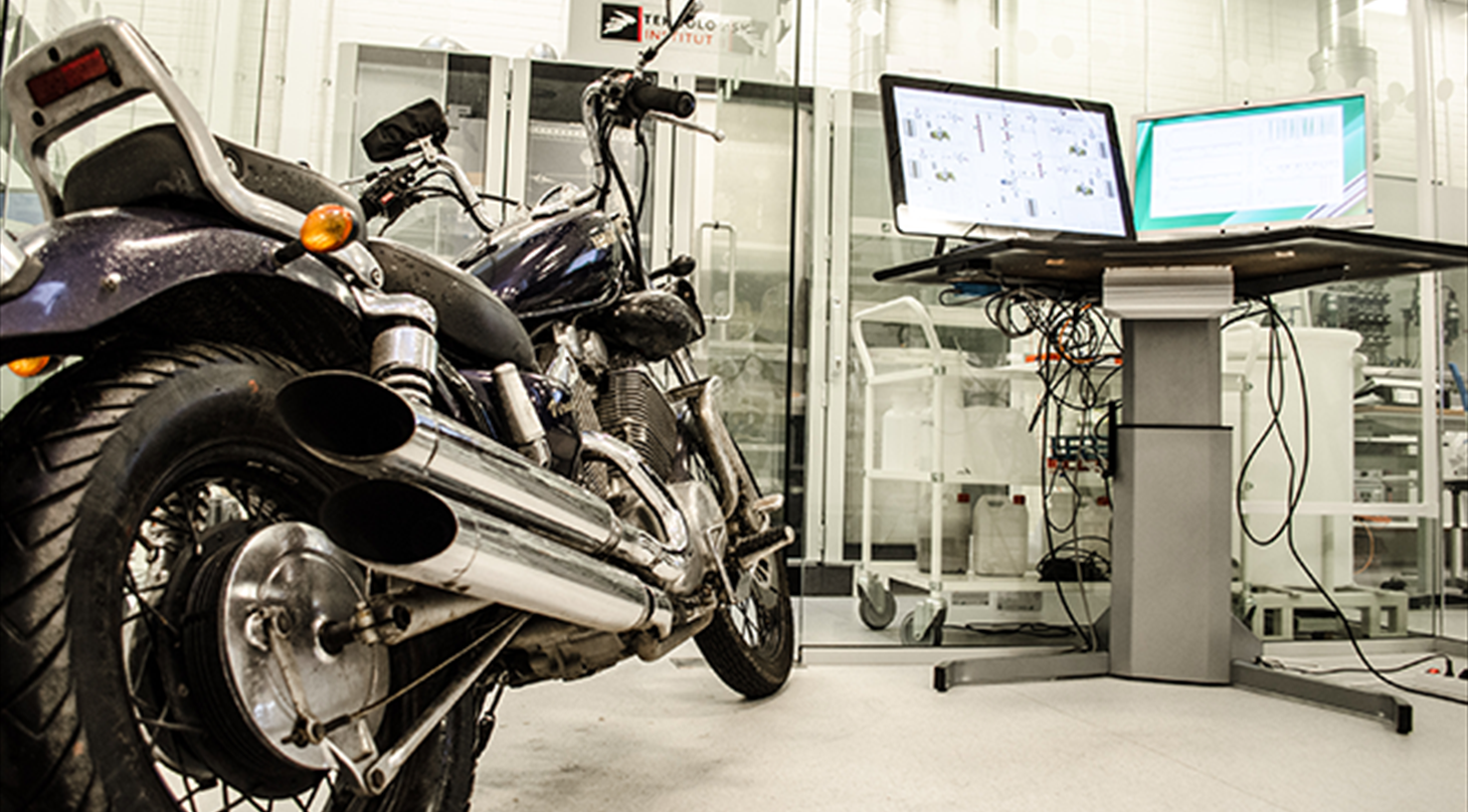Neutrontest af motorcykel