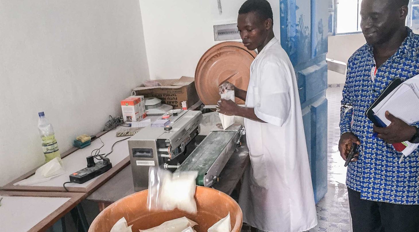 Vestafrikanske forskere monitorerer fermenteret mad