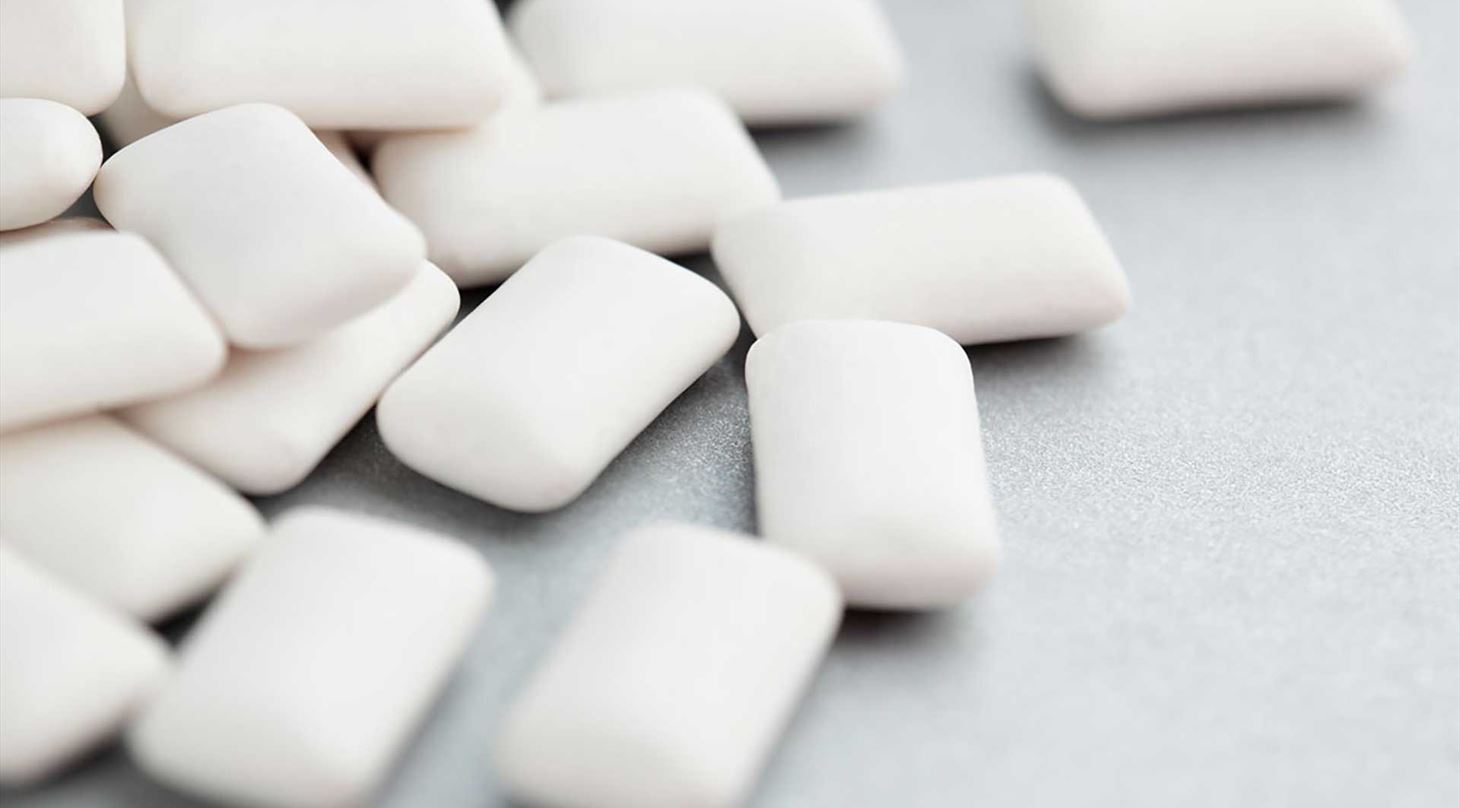 Tyggegummi med cap af valle
