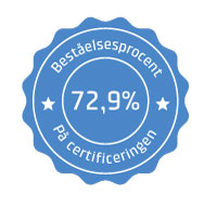 PRINCE2 Practitioner Bestelsesprocent 72,9