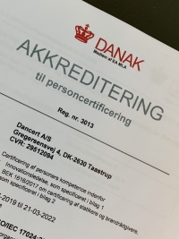 Danak - Akkreditering