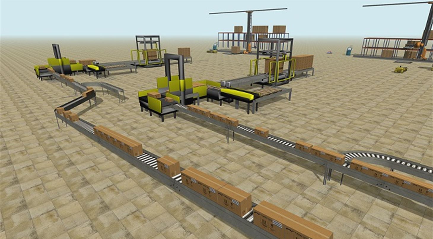 FlexSim conveyorlines