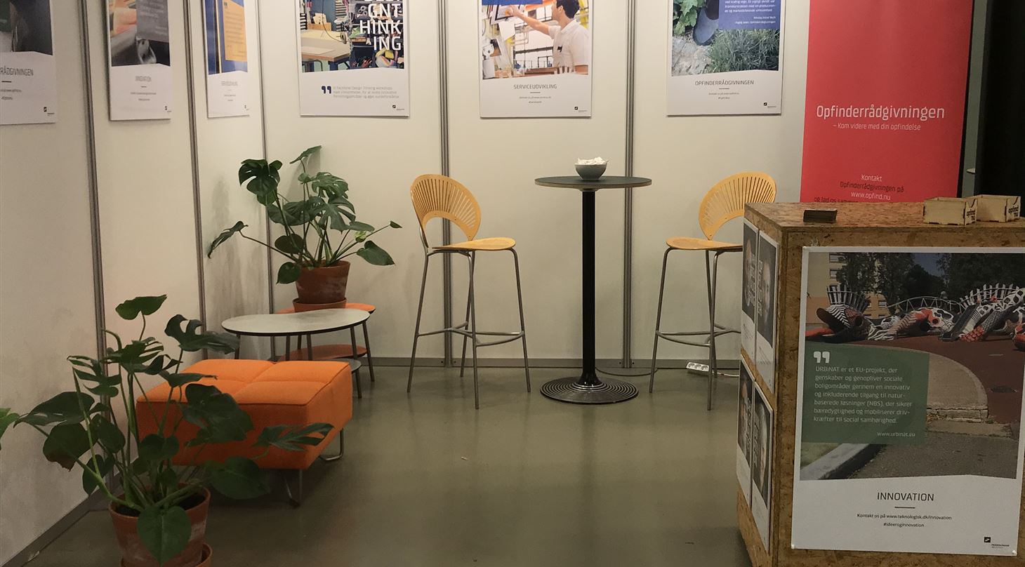 Et billede af vores messestand på Building Green 2019.