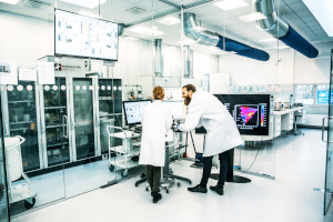 Laboratorie hvor katalysematerialer udvikles og fremstilles