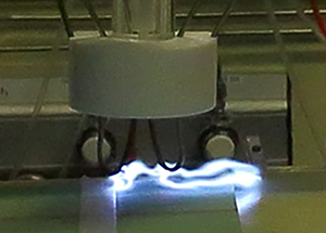 Billedet viser en Plasma Gliding Arc