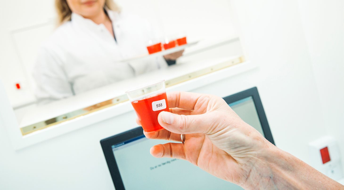 Sensoriske tests af smag, lugt, tekstur på Teknologisk Institut