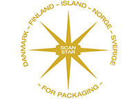 Dette er ScanStar-stjernen som viser de fem nordiske landes navne samt en stjerne med skriften ScanStar - bruges til ScanStar-konkurrencen