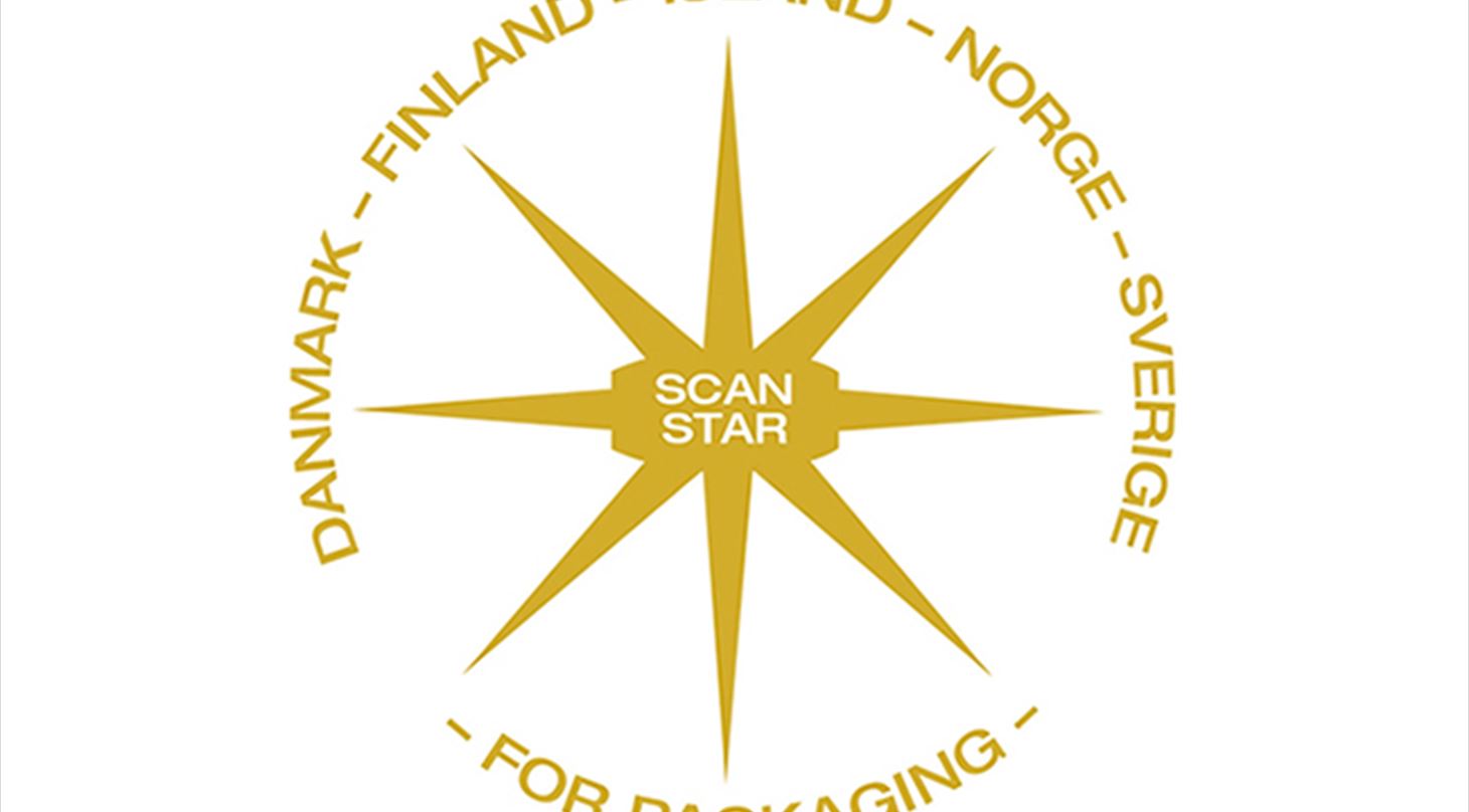 Dette er ScanStar-stjernen som viser de fem nordiske landes navne samt en stjerne med skriften ScanStar - bruges til ScanStar-konkurrencen
