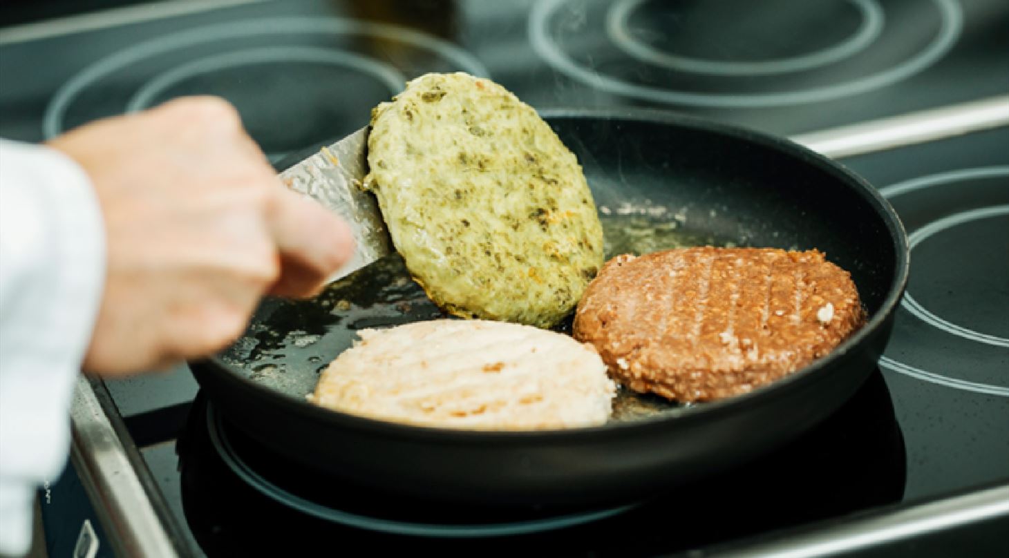 Billede af planteb�ffer til Plantebaserede f�devarers produktudvikling og forbrugertest