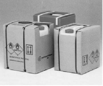 Plastbeholder med papkasse