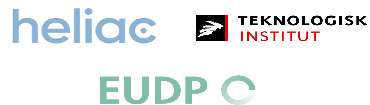 Logoer: Heliac, Teknologisk Institut og EUDP