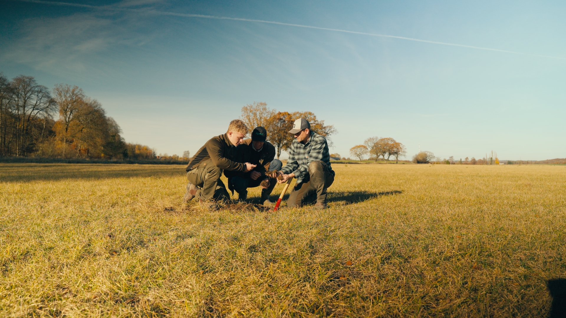 Landm�nd kigger p� mark