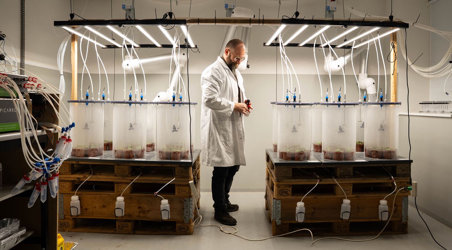 Mesokosmosanl�gget bruges bl.a. til dokumentation af klimagasudledning.