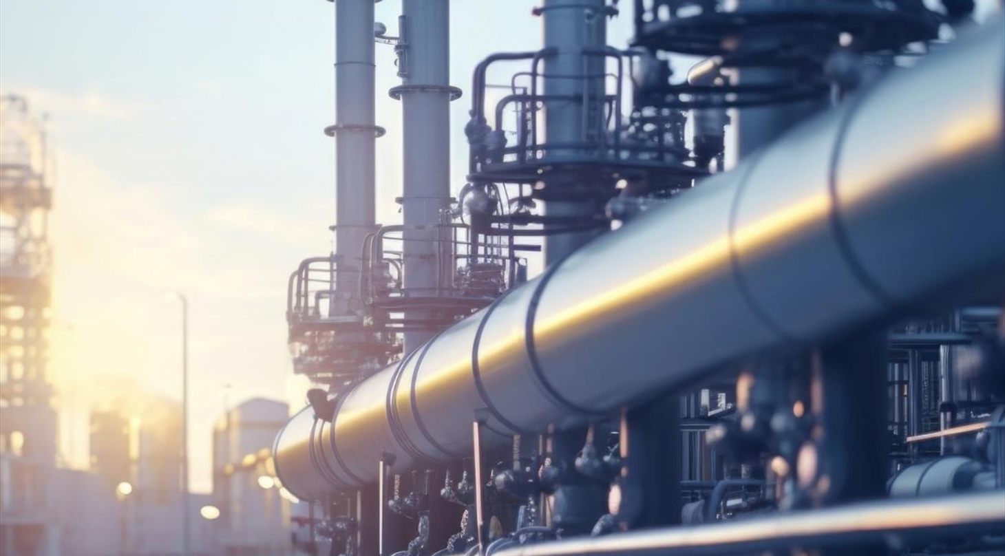 Moderne r�ranl�g og procesudstyr, der symboliserer vandgenbrug, effektiv ressourceudnyttelse og b�redygtige l�sninger i industrien.