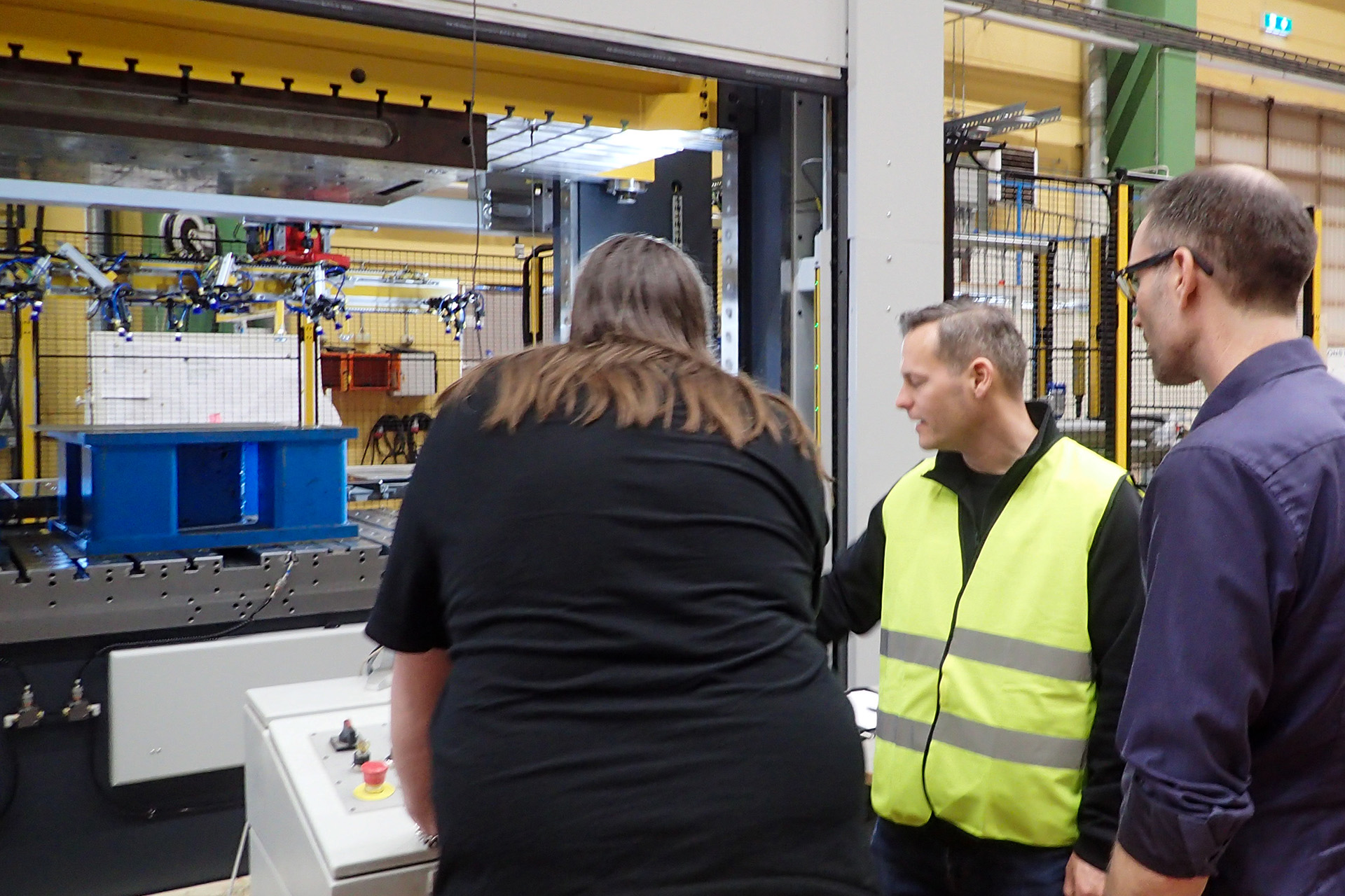Typeafprøvning af hydraulisk presse