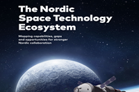 Forside til rapporten 'The Nordic Space Technology Ecosystem'