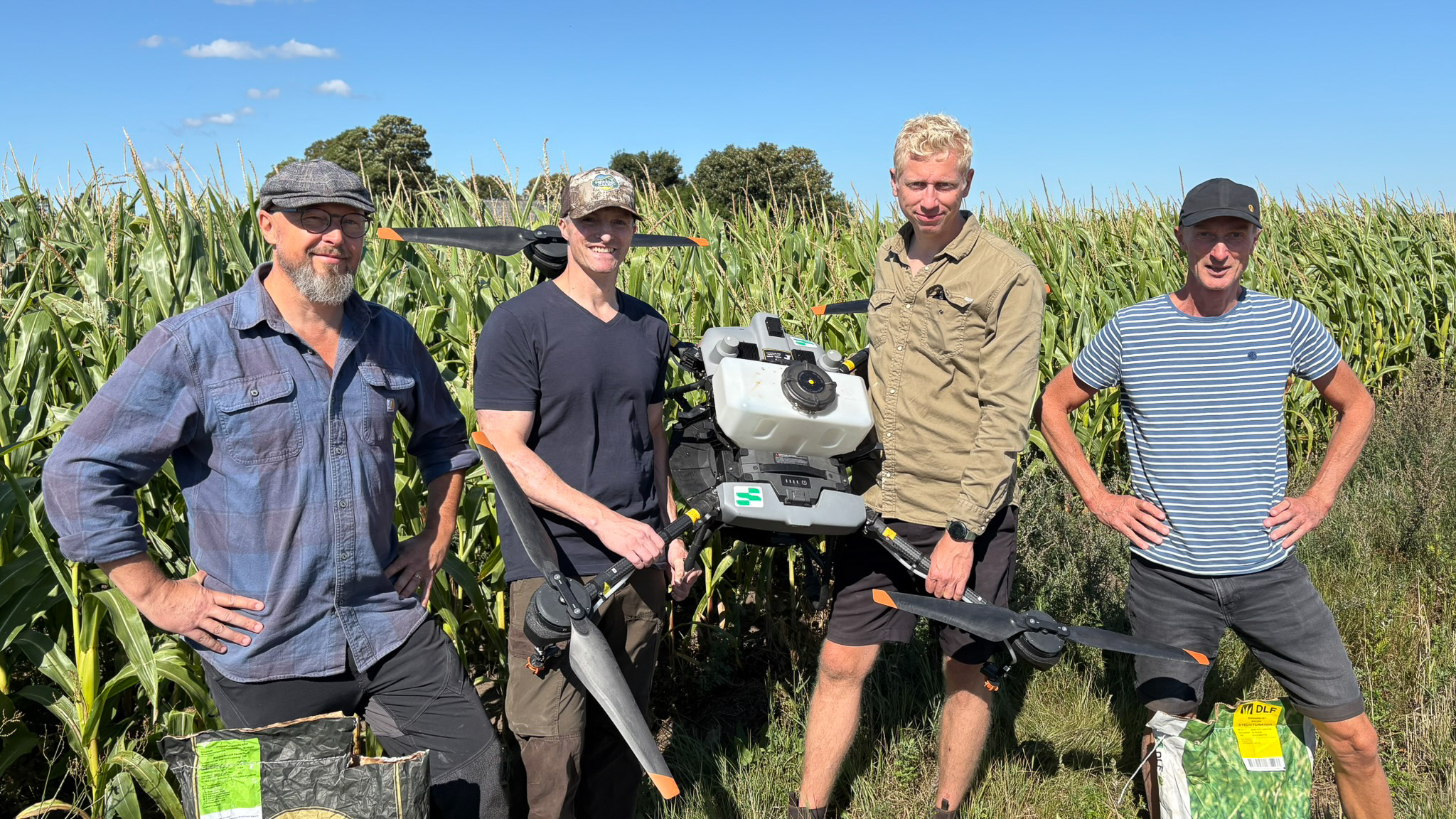 Gruppebillede af partnerne i projektet N-Drone