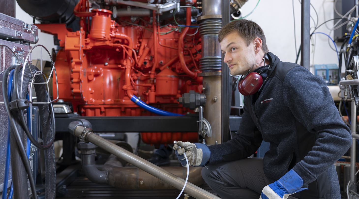Måling af motors energiforbrug på teknologisk Institut